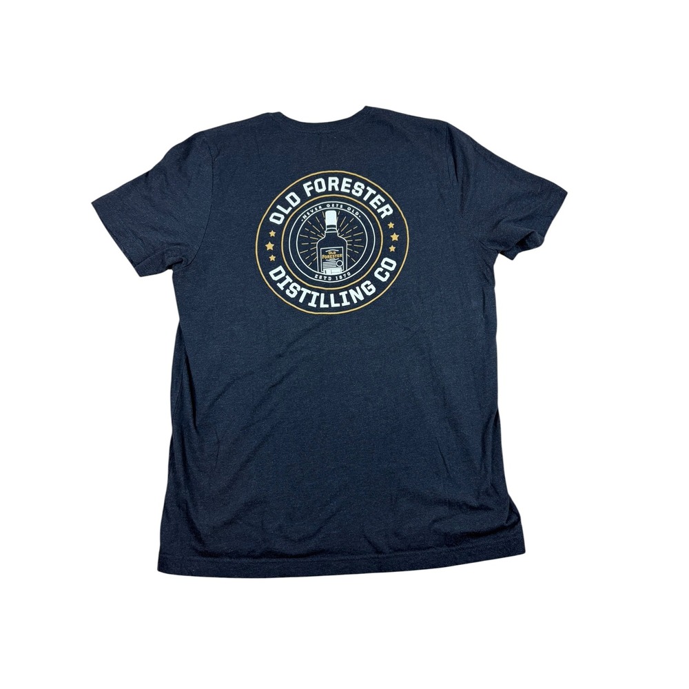 Old Forester Distilling Co Mens Large Charcoal Heather Graphic T-Shirt Bourbon - Picture 3 of 4